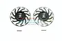 GPM Black Aluminium +2mm Disc Brake Clawed Wheel Hexes 4Pcs RUS4010DX+2-BK