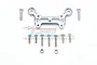 GPM Grey Silver Aluminium Front Top Brace MAO015-GS