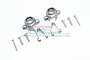 GPM Grey Silver Aluminium Front Steering Hubs 2Pcs MAG021-GS
