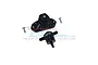 GPM Black Aluminium Spare Tyre Support Mount & Tyre Lock 2Pcs ZSP060-BK