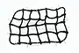 A black elastic cargo net with metal hooks for RC vehicles, displayed against a white background with a faint GPM Racing logo watermark.