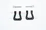 GPM Black Aluminium Front or Rear Bumper D-Rings 2Pcs TRX4002-BK