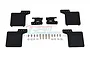 GPM Black Front Mud Flaps w/ Black Aluminium Mounts Set SCX3ZSP10F-BK
