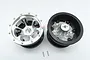 GPM Silver Aluminium 2.2" 6 Spoke Beadlock Rims 2Pcs AW2206P/22-S