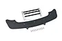GPM Racing carbon fibre front bumper set including a carbon plate, metal support bracket, and mounting screws on a white background.