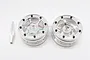 GPM Silver Aluminium 1.9" 6 Spoke Beadlock Rims 2Pcs AW1906F/R-S