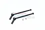 GPM Black Hardened Steel Rear Universal CVD Drive Shafts 2Pcs w/ Grub Screws MAM106RS-BK