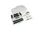 Kyosho 1/10 1970 Chevelle SS clear unpainted RC body shell kit including decal sheet, chrome plastic parts, and hardware on a white background.