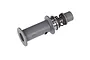 A grey plastic and metal winch spool shaft assembly for a Traxxas TRX-4 RC crawler, shown against a plain white background.
