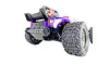 Rear view of an ARRMA Vorteks RC car featuring a T-Bone Racing wheelie bar installed on the back.