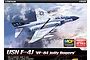 Box art for the Academy 1/72 scale USN F-4J VF-84 Jolly Rogers plastic model kit, featuring an illustration of the fighter jet in flight.