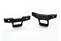 Two black plastic RC car bumpers, one front and one rear, displayed on a white background.