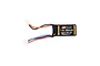 FMS 7.4V 380mAh 5C LiPo battery with a black soft case and two white electrical connectors.