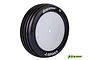 Louise 2.2" Front E-Orbit Soft Compound Tyres on MAX White Dish Rims - Glued Buggy Wheels 2Pcs L-T3182SWAF