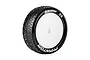 Louise 2.2" Front E-Phantom Soft Compound Tyres on White Dish Rims - Glued Buggy Wheels 2Pcs L-T3184SWLF