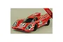 A red Porsche 917K scale model car with number 23 decals and Shell branding on a plain background.