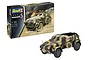 Revell 1/35 scale German Command Armoured Vehicle Sd.Kfz.247 Ausf.B model kit box and a fully assembled, painted model on a white background.