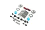 Losi Son Uva Digger front LED light and grill set including chrome grill, light buckets, blue lenses, wiring, and mounting hardware.