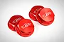 Rovan Orange Aluminium 18mm (24mm Hex) Flanged Serrated Wheel Nuts 4Pcs 970141