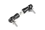 A Rovan RC steering linkage assembly featuring two black plastic ball ends connected by a central metal threaded rod with two mounting screws.