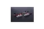 Two Rovan silver aluminium LED tail light units for an RC vehicle, each featuring five LED bulbs and attached wiring with connectors.