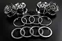 Rovan Chrome Silver Plated Wheels 4Pcs 851582