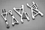 Rovan Silver Aluminium Rear Suspension A-arm Kit 85114S