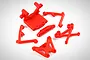 Rovan Red Front Shock Tower Set 851022