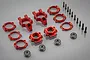 Rovan Orange Aluminium Rear Hub Carriers & Shim Kit 85082