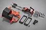 Rovan Orange Aluminium Symmetrical Steering Conversion Kit w/ Plastic Rod Ends 852801O