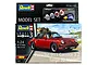 Revell 1/24 scale Porsche 911 Carrera 3.2 Targa model kit box featuring a red car on a coastal road, including paints and a brush.