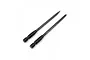 Two Yeah Racing 4.0mm screwdriver bits, one flat head and one Phillips head, with black hardened steel shafts on a white background.