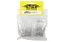 Yeah Racing stainless steel screw kit for Traxxas TRX-4 in a clear plastic bag with a yellow header card.