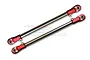 GPM Red Stainless Steel Adjustable Rear Tie Rods 2Pcs SB014SN-R