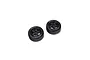 ARRMA 2.4/2.7" Belted 35/085 (Silver) dBoots Hoons Tyres on Black 5-Spoke Rims - Glued Wheels 2Pcs ARA550096
