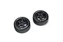 ARRMA 2.4/2.7" 35/085 (White) Belted dBoots Hoons Tyres on Black 5-Spoke Rims - Glued Wheels 2Pcs ARA550095
