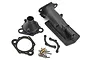 Pro Boat River Jet 23 inch jet pump housing set including plastic housing parts, a gasket, and a small bag of metal screws.