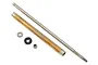 Pro Boat River Jet 23 inch driveshaft and stuffing tube set including metal shaft, brass tube, washer, rubber O-ring, and nut.
