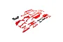 Axial Red Complete Capra 4WS UTB Roll Cage Set AXI231044