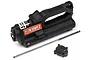 HPI Roto Start 2 handheld nitro engine starter unit with long metal starter shaft and backplate assembly on a white background.