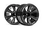 HPI 2.8" 6-Shot MT Black Rims 2Pcs 115327
