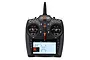 Spektrum iX20 Special Edition 20-channel RC transmitter with a large touchscreen display, black casing, and orange accents.