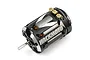 Yeah Racing Hackmoto V sensored brushless RC motor in black with silver accents and gold-plated solder tabs.
