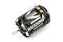 Yeah Racing Hackmoto V 17.5T sensored brushless motor in black with silver accents and gold-plated terminals.