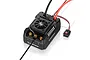 Hobbywing EzRun Max4 HV 300A brushless ESC featuring a black casing, integrated cooling fan, and external power switch.
