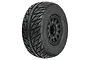 Pro-Line Street Fighter SC 2.2/3.0 inch tyre mounted on a black Raid wheel for RC short course trucks.