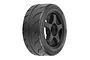 A single Pro-Line 2.9 inch Toyo Proxes R888R belted RC tyre mounted on a black five-spoke wheel against a white background.