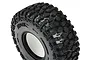 A single Pro-Line Hyrax XL 2.9 inch RC tyre showing the aggressive tread pattern and sidewall branding against a white background.