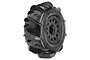 Pro-Line 2.2/3.0" Dumont SC Paddle Tyres on Black Raid Rims - Glued Wheels 2Pcs 10185-10