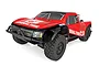 Team Associated SC10 Pro4 RC short course truck in red and black with General Tire branding on a white background.